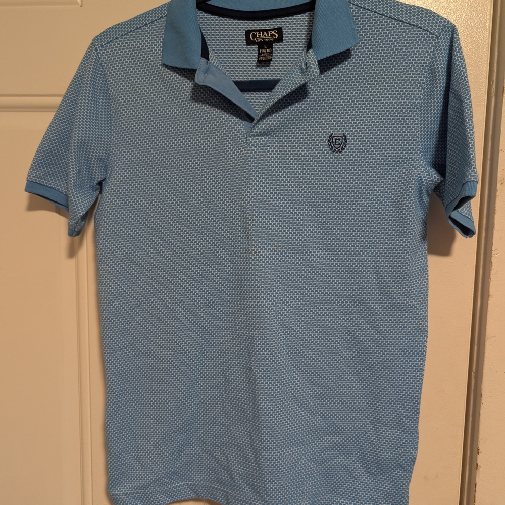 Chaps Light Blue Polo Shirt for Men